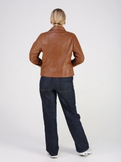 Кожаная куртка демисезонная косуха оверсайз