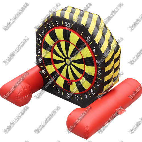 Надувной дартс «Двойной» на подкачке, диаметр 4,5 м, размер 4,5×2,5×4,5 м