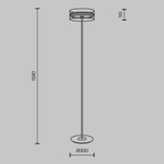 Напольный светильник (торшер) Maytoni MOD348FL-L24BBS3K