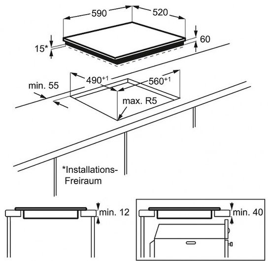 Индукционная варочная панель Electrolux EHH 56240 IK
