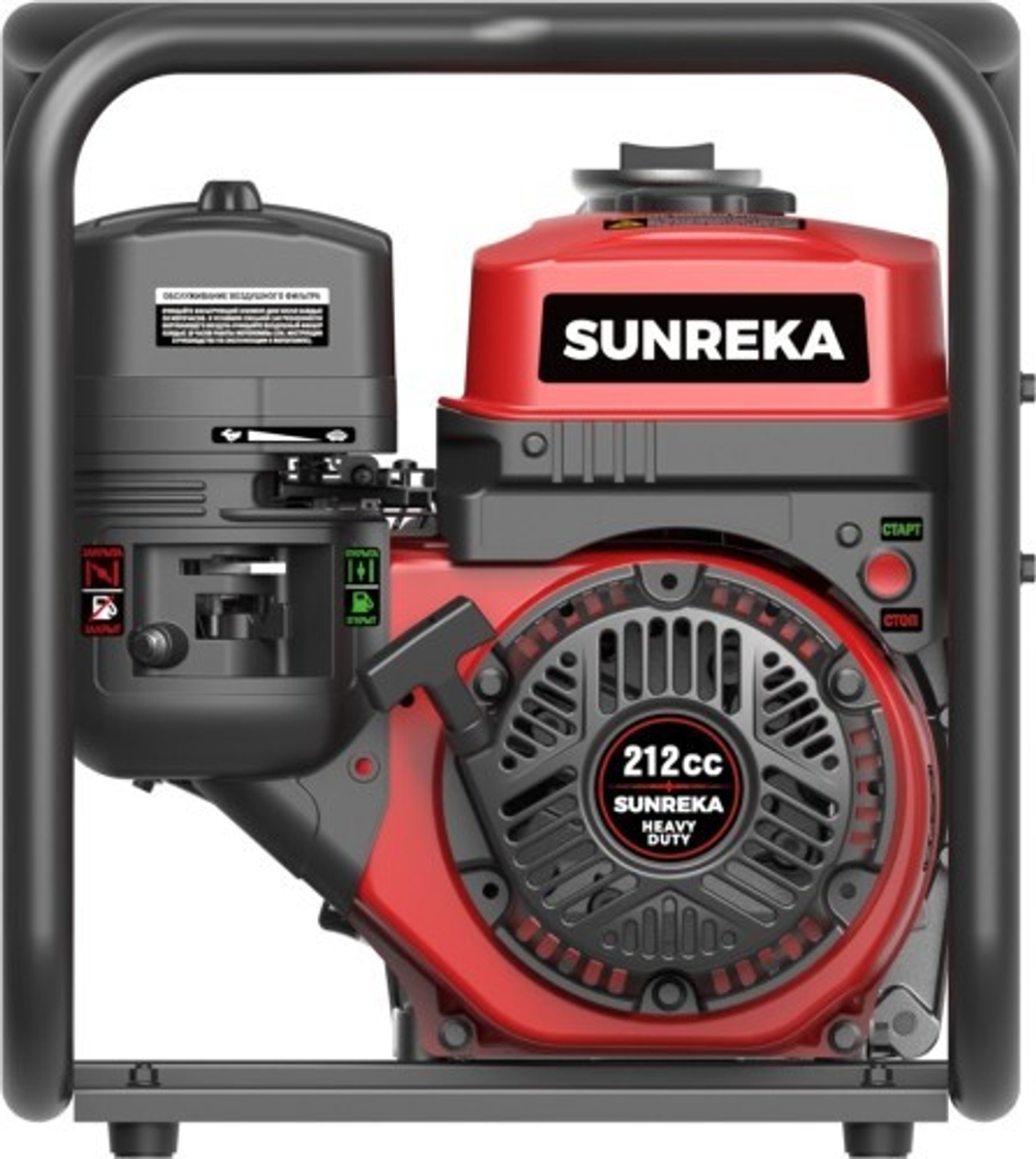 Мотопомпа бензиновая для слабозагрязненной воды SUNREKA GWP80ST 215002