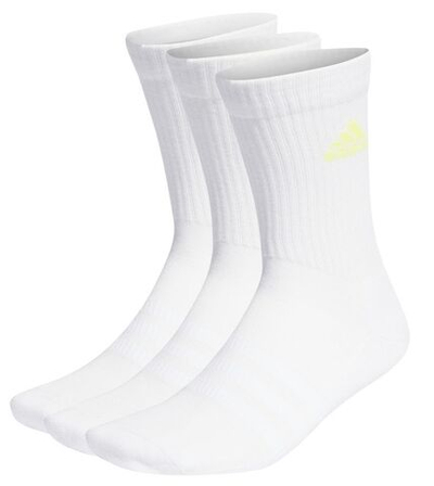 Носки теннисные Adidas Cushioned Crew Socks 3P - white/lucid cyan/lucid lemon/lucid pink