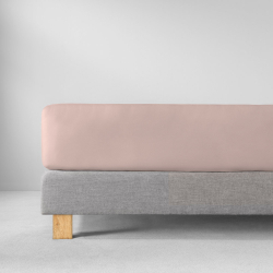 Простыня на резинке 200x200 Estella 400 rosa светло-розовая