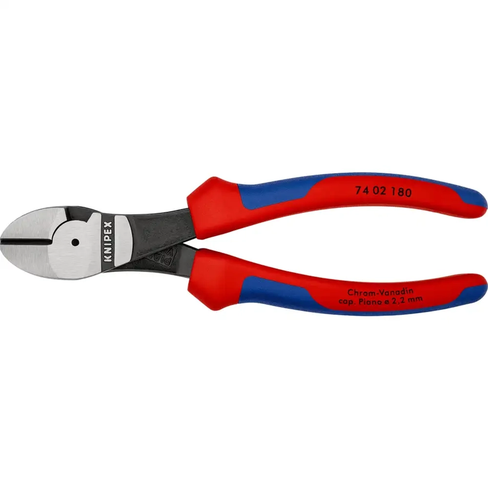 Кусачки боковые особой мощности черненые 180 мм Knipex 74 02 180