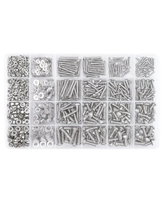 Набор винтов c шайбами и гайками (M2, M3, M4, M5), в комплекте 1220 штук