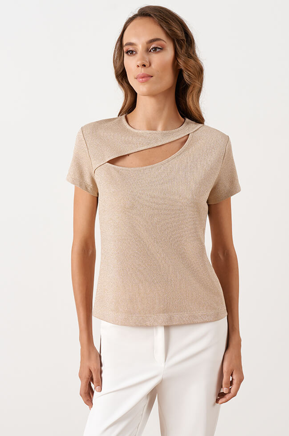 23036 Джемпер женский (золотистый)