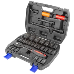 Набор инструментов ударных 32пр.1/2''(6гр.)(10-32мм, Cr-Mo) RockForce##Rock FORCE RF-4323-5MPB