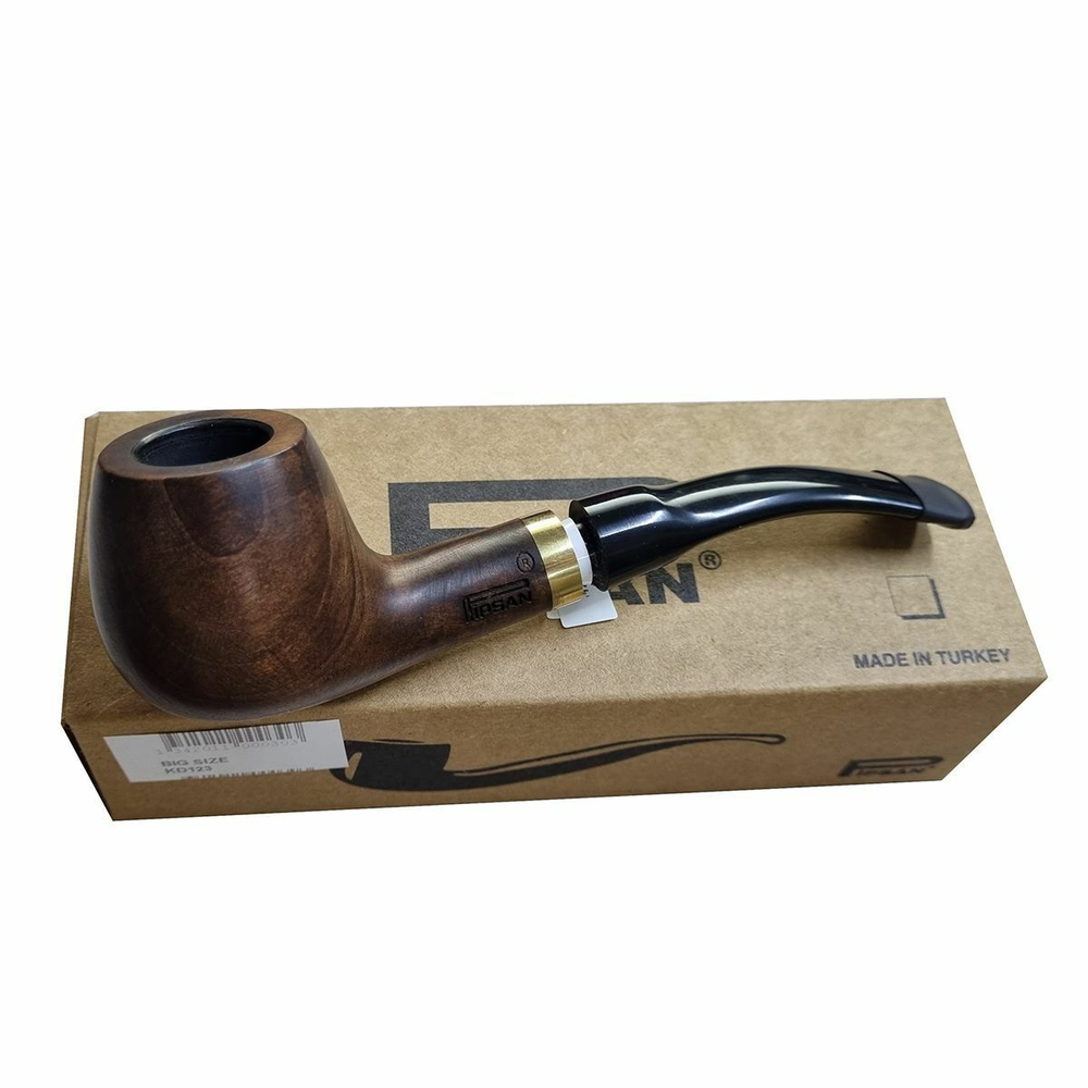 Трубка "Pipsan" №KD123 Изогнутая (Охладитель, Груша)