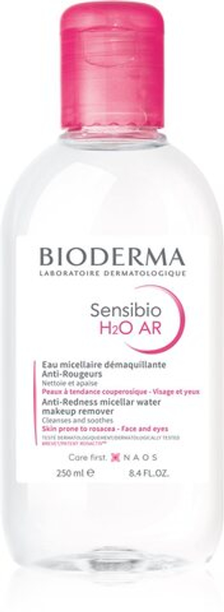 Bioderma Sensibio H2O AR - мицеллярная вода для чувствительной кожи, склонной к изменению цвета /   250  ml  / GTIN 3401351366789