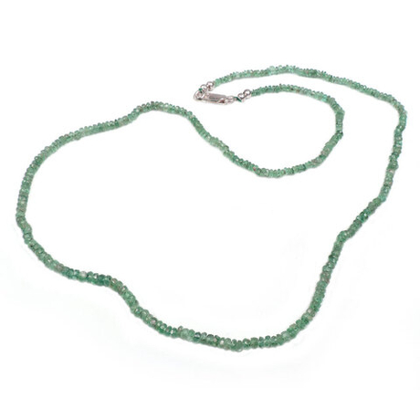 Бусы "Тросик" изумруд 6.5