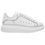 Alexander McQueen Oversized White Silver Hologram Trim