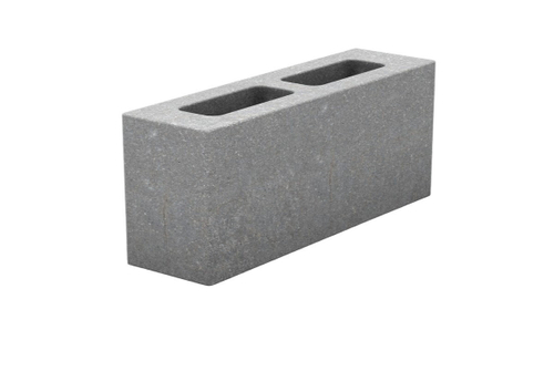 Блок керамзитобетонный перегородочный 2-пустотный 390х120х188