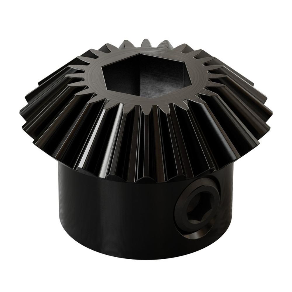 2317 Series MOD 0.8 Steel Miter Gear (Set-Screw, 8mm REX™ Bore, 24 Tooth)