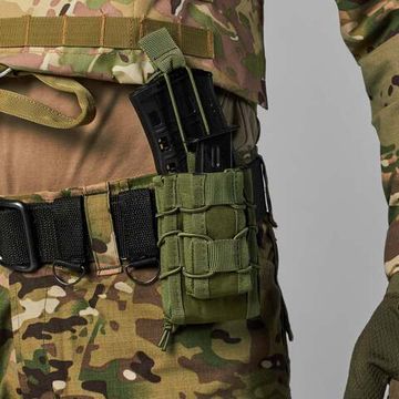 Подсумок TS75 Molle для магазинов АК и пистолета, olive