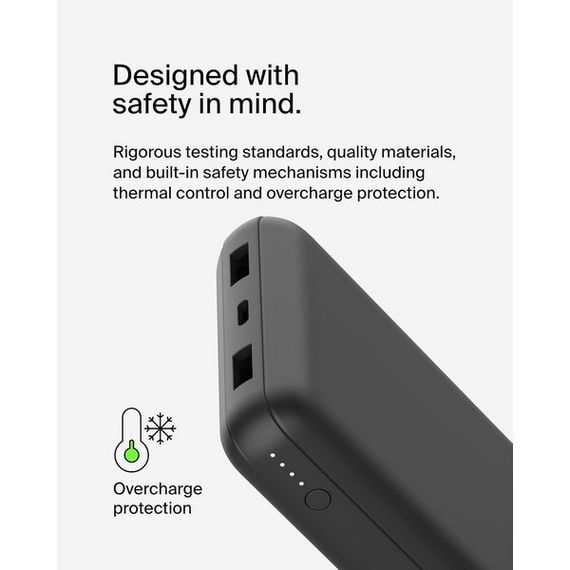 Внешний аккумулятор Belkin BoostCharge 20000mAh (BPB012btBK) Black / Черный
