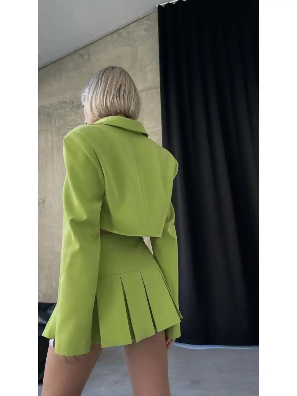 Юбка мини в складку