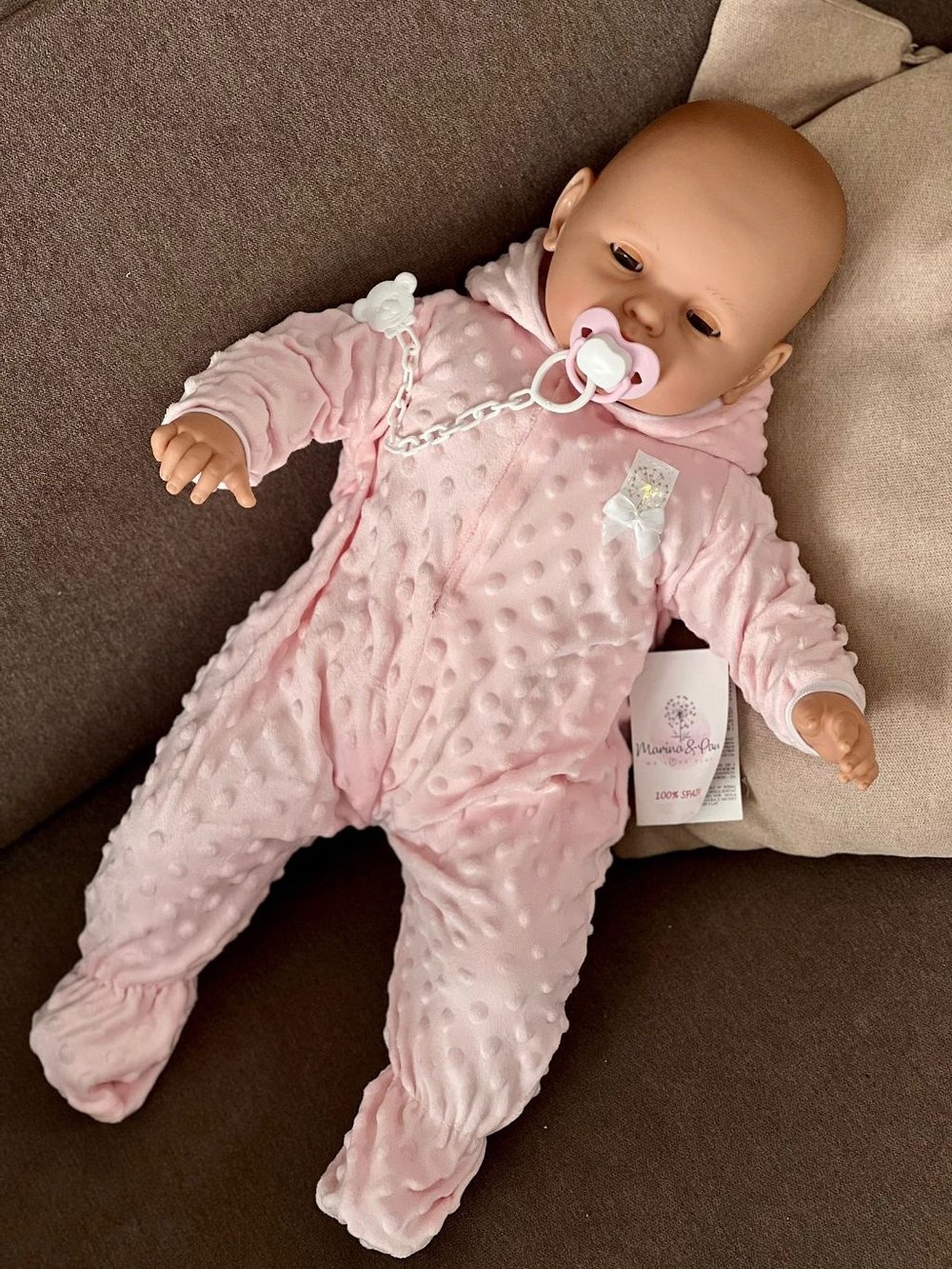 Кукла Реборн Marina and Pau 63cм Paula мягконабивная (M1700K)