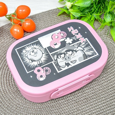 Ланч-бокс 0,98л "Смешарики", 180*130*50мм (розовый)