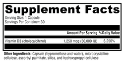 D3 50,000 30 Capsules