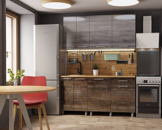 дуб шале серебро глянец / дуб шале мореный глянец