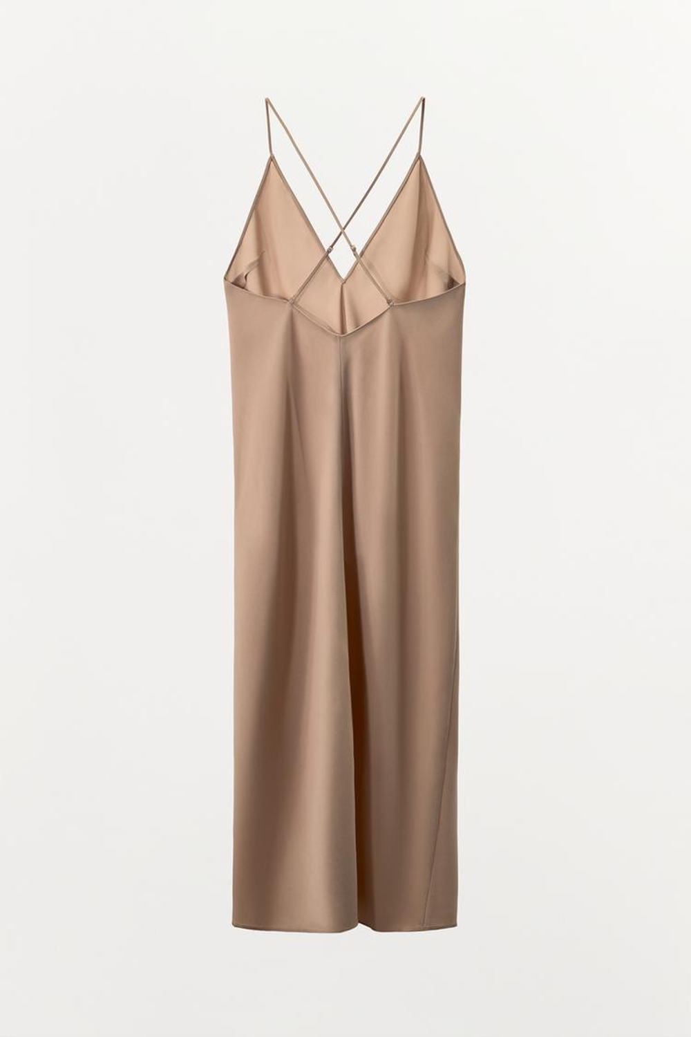 ZARA ПЛАТЬЕ-КОМБИНАЦИЯ С МНОГОФУНКЦИОНАЛЬНЫМИ БРЕТЕЛЯМИ, ТЕЛЕСНО-РОЗОВЫЙ