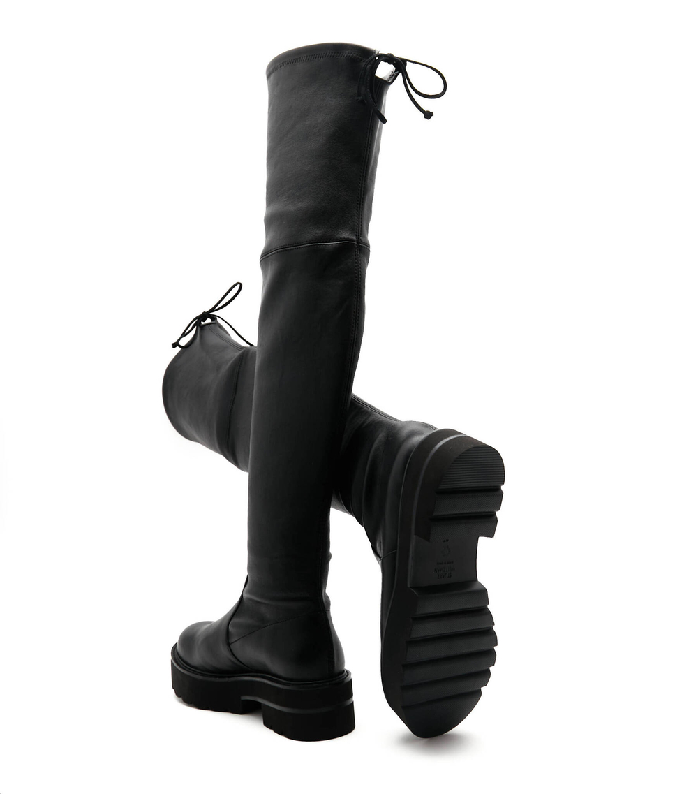 Кожаные ботфорты lowland Stuart Weitzman - черный(S6059)