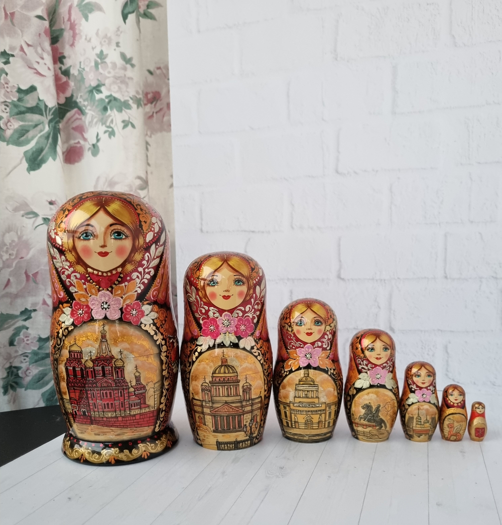 Матрешка "с видами города"  7мест