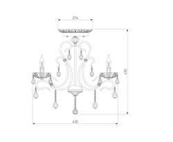 Люстра на штанге Eurosvet 12205/6 белый
