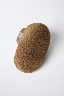 ZARA ДОМАШНИЕ ТАПОЧКИ «ЗВЕРЮШКИ», КОРИЧНЕВЫЙ