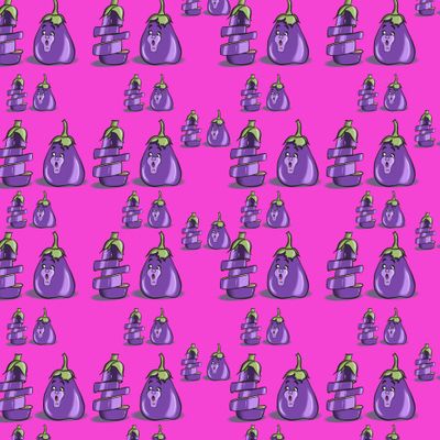 Мультяшные баклажаны