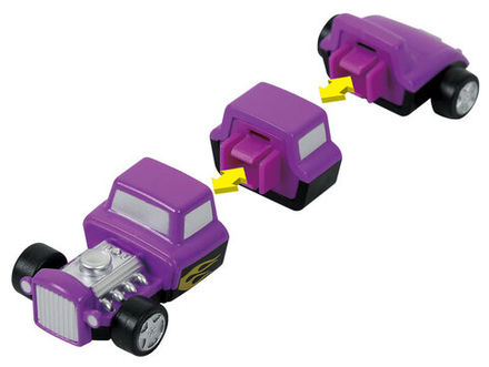 МИКРО Магнитный конструктор ТРАНСПОРТ "Смешай и собери". МИКРО ДЕЛЮКС Серия 1. Стартовый набор