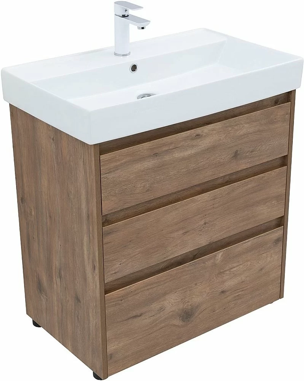 Тумба с раковиной Aquanet Nova Lite 302474 75 дуб рустикальный