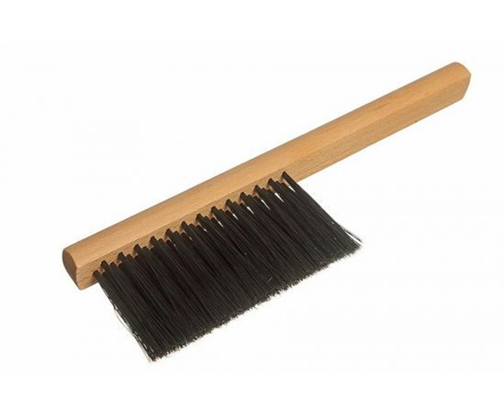 Щетка для уборки, трехрядная, 29 пучков, бук, размер 29х2,5 см, синтетическое волокно, цвет черный