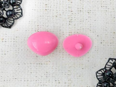 Пластиковый нос для игрушек винтовой, р. 2,8х2,3 см