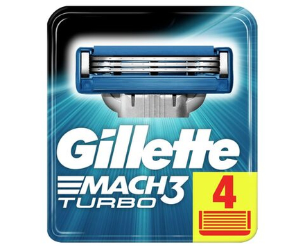 Gillette Кассеты ТУРБО 4 шт.