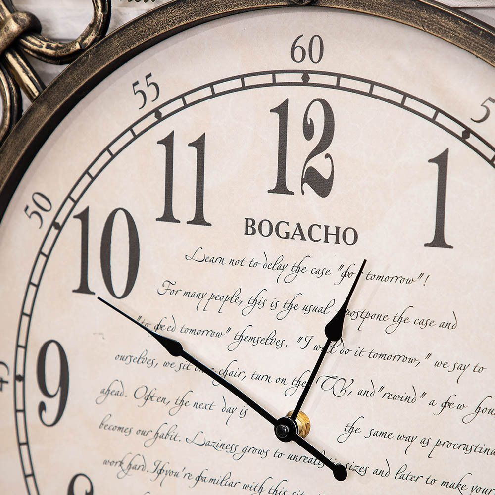 Часы настенные London Time большие Амбер