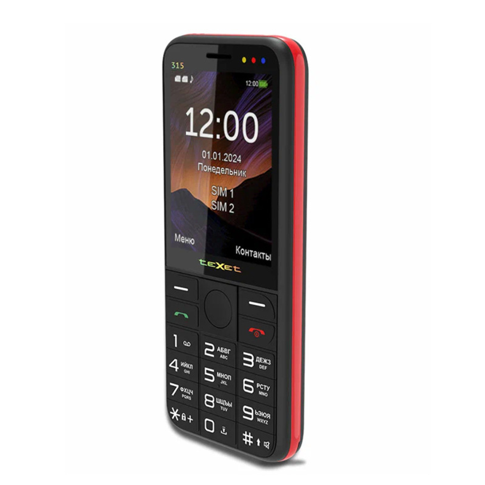 Мобильный телефон Texet TM-315, черный