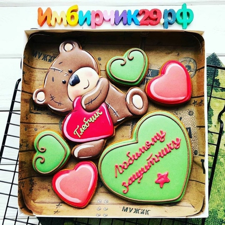 Имбирные пряники 23 февраля