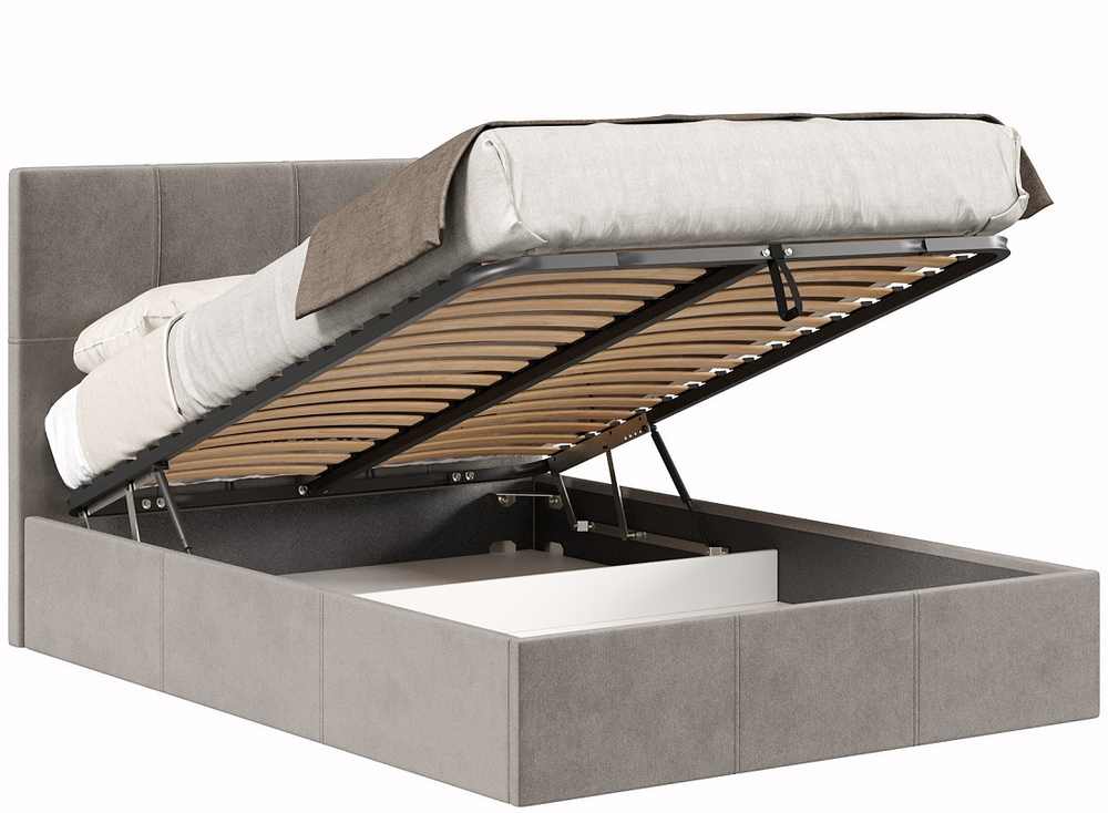Кровать с подъёмным механизмом 1800 Марсель, пепел