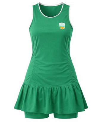 Теннисное платье Monte-Carlo Country Club MCCC Patch - green
