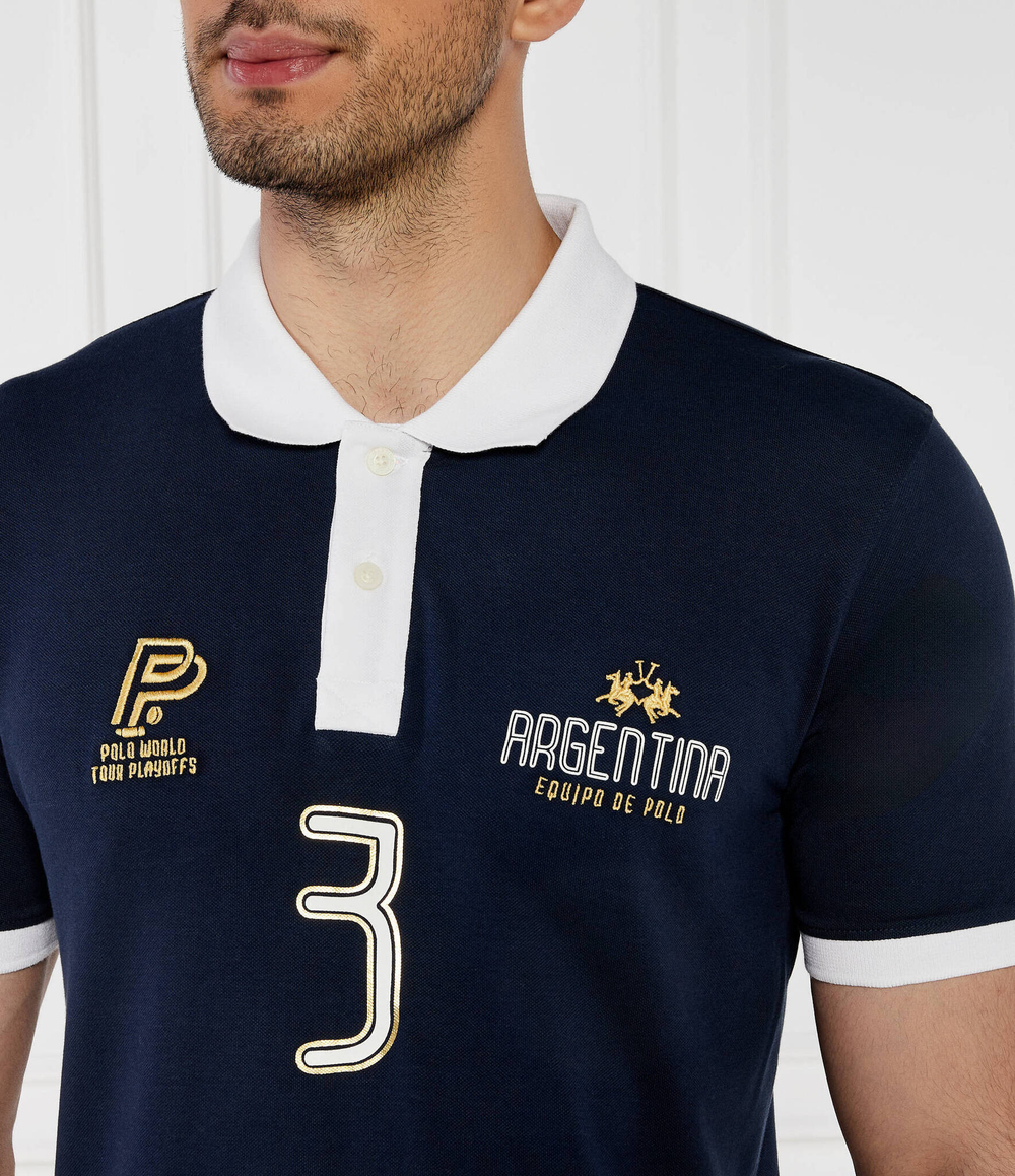 Поло La Martina - темно-синий(YMP305 PK001)