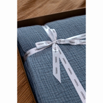 Покрывало двухстороннее из многослойного муслина джинсово-синего цвета из коллекции essential, 230x250 см