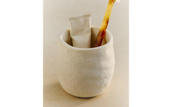 Zara Home стакан для ванной комнаты, керамика, экрю