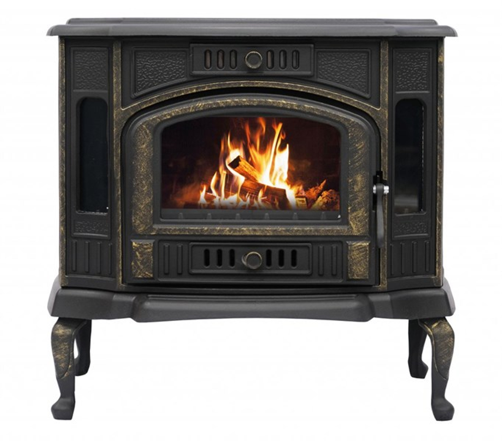 Печь-камин чугунная "Сибирь" 10 кВт