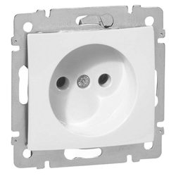 4316/4416 Розетка без заземления белая
