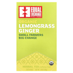 Equal Exchange, органический лемонграсс и имбирь, травяной чай, без кофеина, 20 чайных пакетиков, 30 г (1,05 унции)