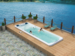 Плавательный гидромассажный спа-бассейн Victoria Star VS-M800 с раздельными зонами для зимней эксплуатации