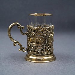 Подстаканник подарочный «Охотники на привале»