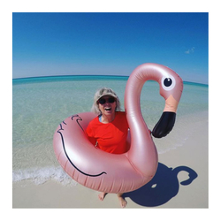 Круг надувной flamingo rose gold