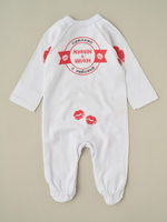 Комбез-асим на кнопках "Зацелованное Чудо", Белый